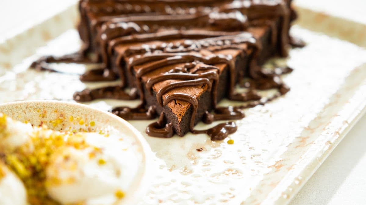 Receta: brownie de chocolate con Oatmeal Stout